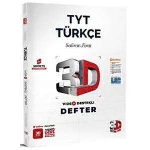 3D Yayınları TYT Türkçe Video Destekli Defter