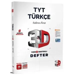 3D Yayınları TYT Türkçe Video Destekli Defter