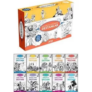 4. Sınıf Geçmişten Günümüze Destanlar Serisi 10 Kitaplık Set