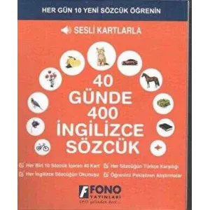 40 Günde 400 İngilizce Sözcük - Sesli Kartlarla