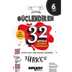6. Sınıf Güçlendiren 32 Haftalık Türkçe Kazanım Denemeleri