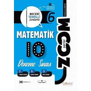 6. Sınıf Zoom Serisi Matematik 10`lu Deneme Sınavı