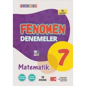7. Sınıf Matematik 10 Deneme Fenomen Okul Yayınları