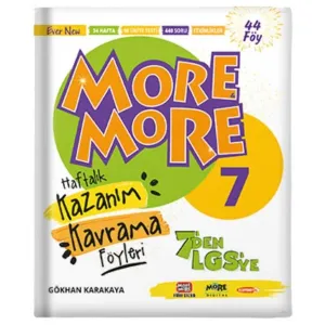 7. Sınıf More More Haftalık Kazanım Kavrama Föyleri 44 Föy