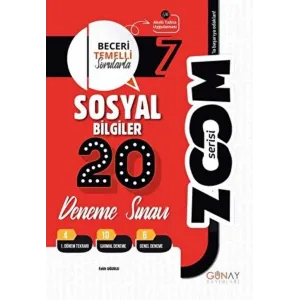 7. Sınıf Zoom Serisi Sosyal Bilgiler 20`li Deneme Sınavı