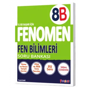 8. Sınıf Fenomen Fen Bilimleri B Soru Bankası Gama Okul Yayınları