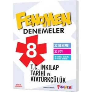 8. Sınıf T.C. İnkılap Tarihi ve Atatürkçülük Fenomen Denemeler Fenomen Okul Yayınları