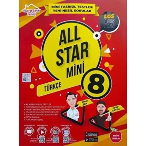 8. Sınıf All Star Mini Türkçe Soru Bankası
