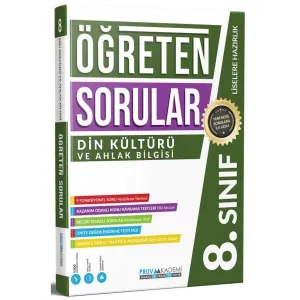 PRUVA AKADEMİ  8. Sınıf Din Kültürü ve Ahlak Bilgisi Öğreten Soru Bankası