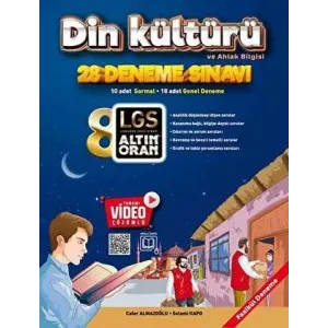 8. Sınıf Din Kültürü ve Ahlak Bilgisi Tamamı Video Çözümlü 20 Deneme Altın Oran Yayınları 8. Sınıf Din Kültürü ve Ahlak Bilgisi Tamamı Video Çözümlü 20 Deneme Altın Oran Yayınları