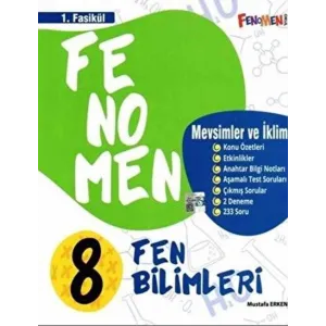8. Sınıf Fen Bilimleri Fenomen Mevsimler ve İklim 1. Fasikül Gama Yayınları
