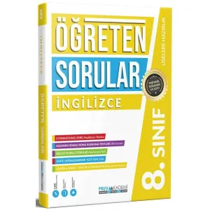PRUVA AKADEMİ 8. Sınıf İngilizce Öğreten Soru Bankası