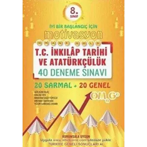 8. Sınıf LGS Omage T.C. İnkılap Tarihi ve Atatürkçülük Gold Motivasyon 40 Deneme Sınavı Nartest Yayınevi