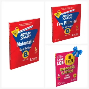 8. Sınıf MB LGS Matematik ve Fen Bilimleri Soru Bankası Set. İlk Hasat Matematik (1. Dönem) Soru Bankası Hediyeli!!