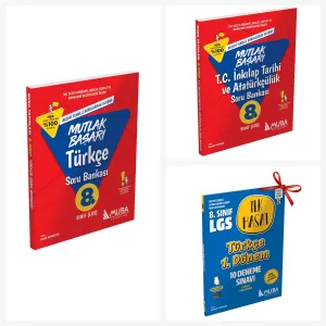 8. Sınıf MB LGS Türkçe ve İnkılap Tarihi Soru Bankası Set. Türkçe İlk Hasat 10 Deneme S.1.Dönem Hediyeli!!
