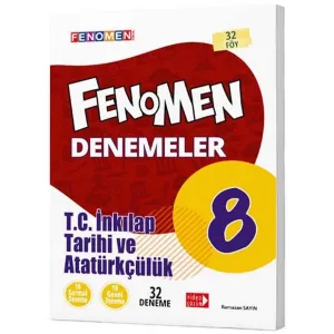 8. Sınıf T.C. İnkılap Tarihi ve Atatürkçülük Fenomen Denemeler Fenomen Okul Yayınları