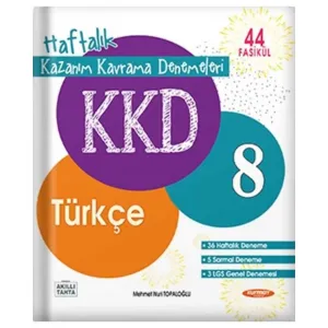 8. Sınıf Türkçe KKD Haftalık Kazanım Kavrama Denemeleri