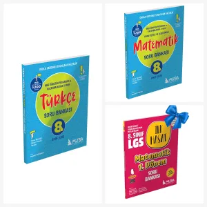8. Sınıf Türkçe ve Matematik Soru Bankası Seti. Matematik İlk Hasat Soru Bankası (1.Dönem) Hediyeli!!