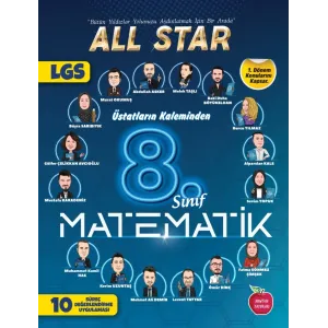 8.SINIF ALL STAR 1.DÖNEM 10 SÜREÇ DEĞERLENDİRME MATEMATİK