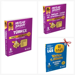 8.Sınıf Türkçe ve İnkilap Tarihi Fasikül + Soru Bankası Seti. Türkçe İlk Hasat 10 Deneme S.1.Dönem Hediyeli!!