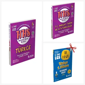 8.Sınıf Türkçe ve İnkılap Tarihi HHS Set. Türkçe İlk Hasat 10 Deneme S.1.Dönem Hediyeli!!