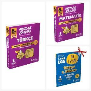 8.Sınıf Türkçe ve Matematik Fasikül + Soru Bankası Seti. Türkçe İlk Hasat 10 Deneme S.1.Dönem Hediyeli!!
