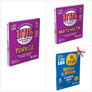 8.Sınıf Türkçe ve Matematik HHS Set. Türkçe İlk Hasat 10 Deneme S.1.Dönem Hediyeli!!