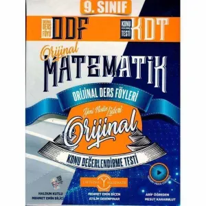 9. Sınıf Matematik ODF KDT Orijinal Ders Föyleri Konu Değerlendirme Testleri