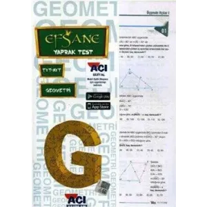 Açı Yayınları TYT AYT Geometri Efsane Çek Kopart Yaprak Test
