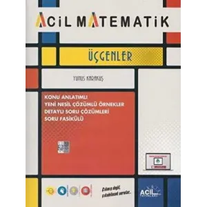 Acil Yayınları Acil Matematik Üçgenler Konu Anlatımlı Soru Fasikülü