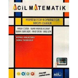 Acil Yayınları YKS Acil Matematik Permütasyon Kombinasyon Binom Olasılık