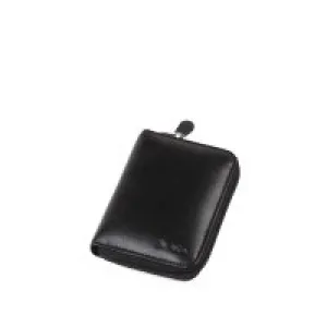 Aka Erkek Cüzdan 819-1 Düz Siyah Orta Boy Deri