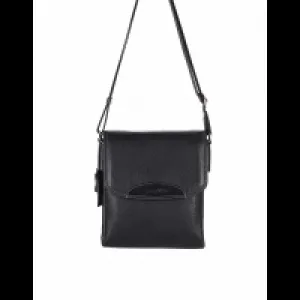Aka Omuzdan Askılı Çanta 373-2 Floter Siyah Deri