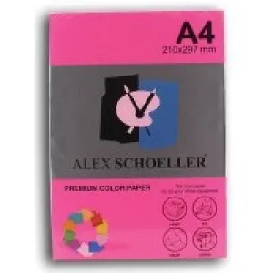 Alex Schoeller Fotokopi Kağıdı A4 500lü Kırmızı Alx-750