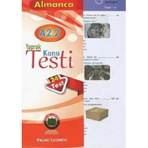 Almanca Yaprak Konu Testi