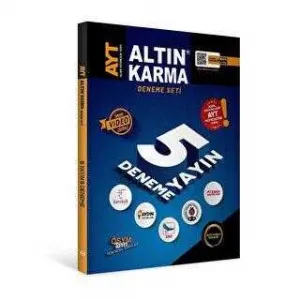 Altın Karma Yayınları 2023 AYT 1.Dönem 5 Farklı Yayın 5 Farklı Deneme Sınavı Video Çözümlü