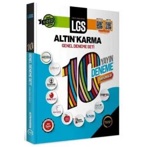 Altın Karma Yayınları 2024 LGS 8. Sınıf 10 Farklı Yayın 10 Deneme Tüm Konular Sorular Tamamı Video Çözümlü