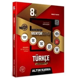 Altın Karma Yayınları 8. Sınıf Türkçe Altın Etkinlikli Kazanım Soru Bankası - Mentör Serisi