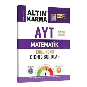 Altın Karma Yayınları Altın Karma AYT  Matematik  Konu Konu Çıkmış Sorular
