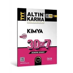 Altın Karma Yayınları Altınkarma TYT Kimya 30X7 Deneme Sınavı 2023