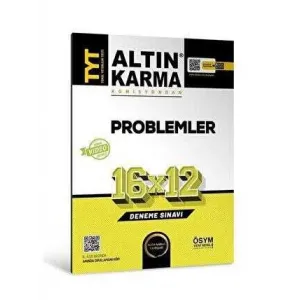 Altın Karma Yayınları Altınkarma TYT Problemler 16x12 Deneme Sınavı 2023