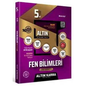 Altın Karma Yayınları - Bayilik 5. Sınıf Fen Bilimleri Altın Etkinlikli Kazanım Soru Bankası