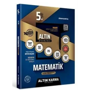 Altın Karma Yayınları - Bayilik 5. Sınıf Matematik Altın Etkinlikli Kazanım Soru Bankası