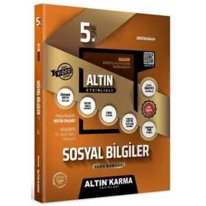 Altın Karma Yayınları - Bayilik 5. Sınıf Sosyal Bilgiler Altın Etkinlikli Kazanım Soru Bankası