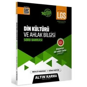 Altın Karma Yayınları - Bayilik 8. Sınıf Din Kültürü ve Ahlak Bilgisi Yeni Nesil LGS Soru Bankası