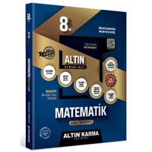 Altın Karma Yayınları - Bayilik 8. Sınıf Matematik Altın Etkinlikli Kazanım Soru Bankası