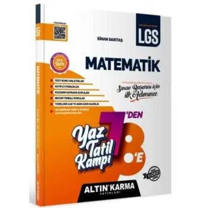 Altın Karma Yayınları Matematik Yaz Tatil Kampı LGS 7-8. Sınıf Hazırlık