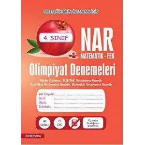 Altın Nokta Basım Yayın Nar Olimpiyat Denemeleri 4. Sınıf Matematik-Fen