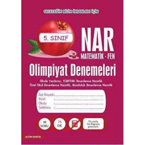 Altın Nokta Basım Yayın Nar Olimpiyat Denemeleri 5. Sınıf Matematik - Fen
