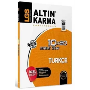 Altınkarma LGS 8. Sınıf  Türkçe 10x20 Branş Deneme